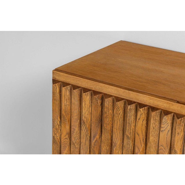 Wood Niagara Sideboard in Oak by Maison Aurora, Belgium, 1975 For Sale - Image 7 of 18