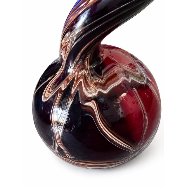 1980s Large Postmodern Murano Glass Floor Vase, 1980s For Sale - Image 5 of 10