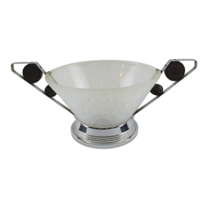 Pierre d'Avesn for Choisy-le-Roi France, Art Deco Glass Bowl Centerpiece