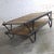 Vintage American Industrial 2 Pallet Coffee Table Oak and Steel Three by Five Feet For Sale - Image 6 of 11
