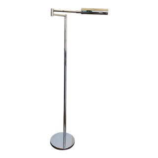 Koch & Lowy Chrome Floor Lamp For Sale