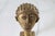 Vintage Ghanaian Brass Mask Head on Pedestal For Sale - Image 9 of 10