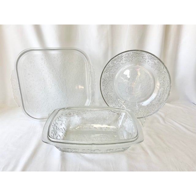 Princess House “Fantasia” Oven Safe Crystal Serving Dishes Set of 3