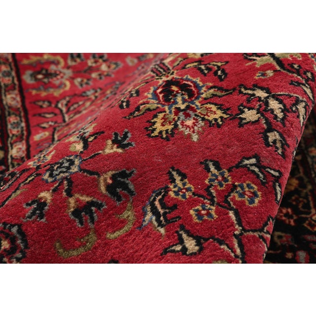 Mid 20th Century Vintage Indian Sarouk Rug, 03'09 X 06'02 For Sale - Image 5 of 10