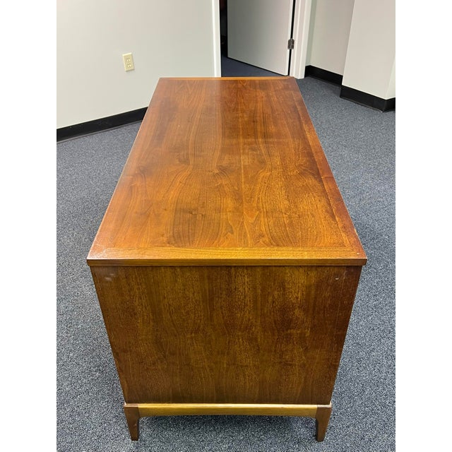 Lane Mid Century Rhythm Walnut Desk For Sale - Image 9 of 10