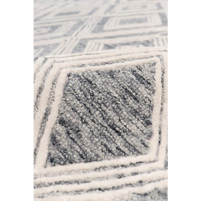 Pasargad Home Modern Silver Area Rug- 5' 0" X 8' 0" For Sale - Image 4 of 6