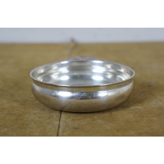 Towle Silversmiths Antique Towle Sterling Silver Engraved Porringer Bowl Cup For Sale - Image 4 of 12