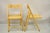 Vintage Habitat England Bentwood Cane Rattan Folding Chairs - a Pair. Item features shapely bentwood backs, cane seat,...