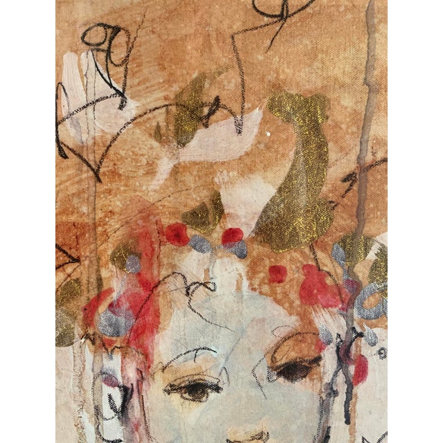 Paper Vintage Marta Wiley Renaissance Sepia 1 Hand Embellished Lithograph / Signed #132/195 For Sale - Image 7 of 15