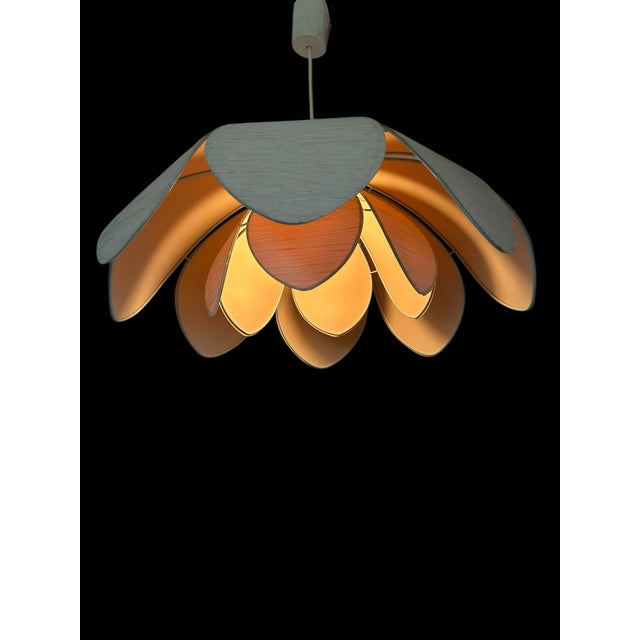 Vintage Petal Pendant Light, 1970s For Sale - Image 4 of 13