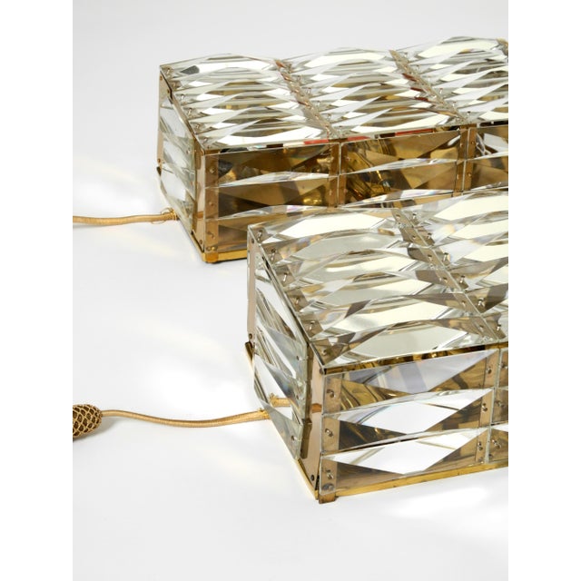 Vintage Brass Wall Lamps with Crystal Shades by Bakalowits & Söhne, 1960s, Set of 2 For Sale - Image 16 of 18