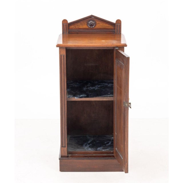 Victorian Mahogany Bedside Cabinet For Sale - Image 4 of 8