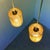 Vintage Ceiling Lamp with Two Amber Shades, 1960s For Sale - Image 3 of 12