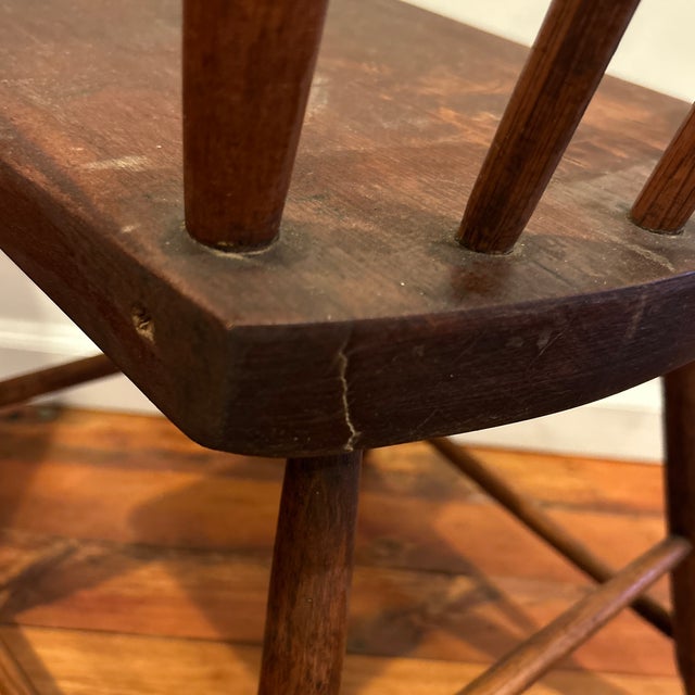 Antique Wooden Spindle Side Chairs - A Pair For Sale - Image 11 of 12