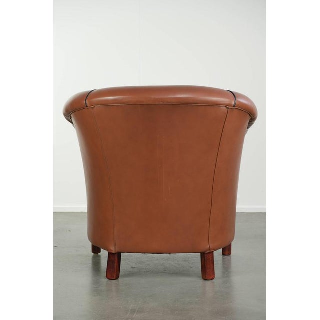 English Cowhide Club Armchair For Sale - Image 4 of 13