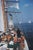 Sailing Off Boston 1959 Henry B. Cabot Jr. (in black) on Barclay (Buzzy) H Warburton III’s brigantine ‘Black Pearl’, circa...