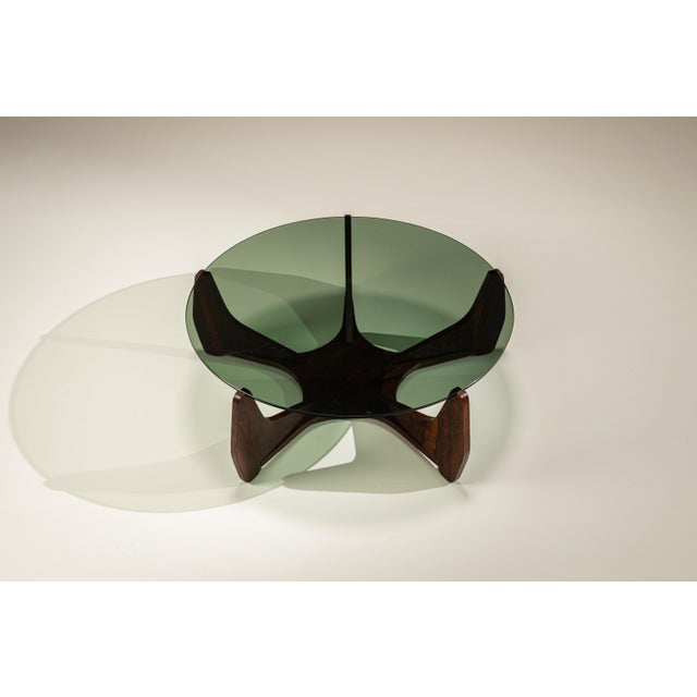 Mid-Century Modern Round Coffee Table Veneered in Rosewood, Italy, 1960s For Sale - Image 3 of 12