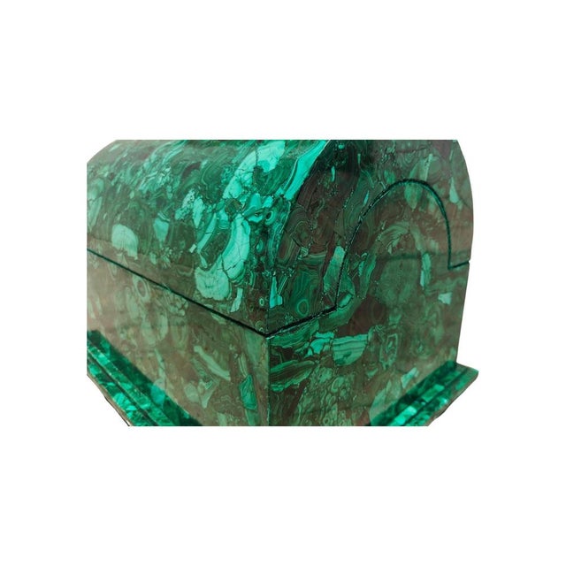Large Vintage Malachite Box, 1940 For Sale - Image 10 of 15