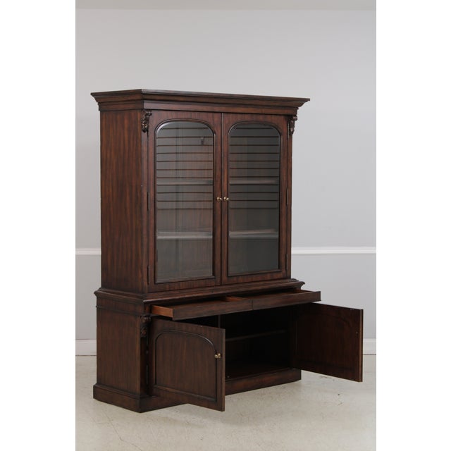 1990s Henredon Ralph Lauren Mahogany China Cabinet For Sale - Image 5 of 18