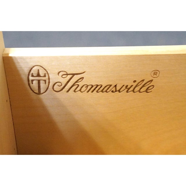 Brown Thomasville Furniture Renaissance Collection Solid Oak 39" Nightstand Chest 34511-110 For Sale - Image 8 of 13