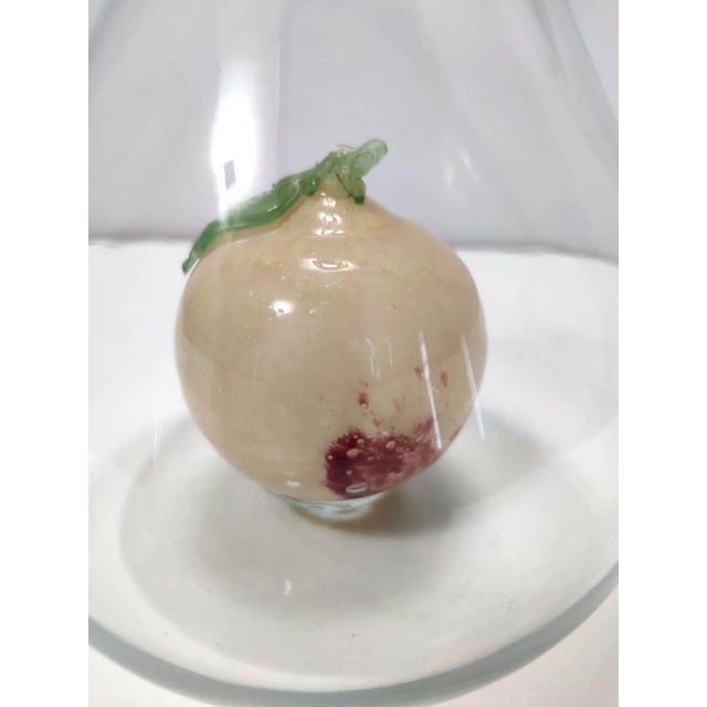 Murano Glass Vase with Pulegoso Glass Fruit attributed to Napoleone Martinuzzi, 1940s For Sale - Image 9 of 12