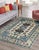 This hand knotted pile rug features a classic traditional design crafted from high-quality wool. The primary color palette...