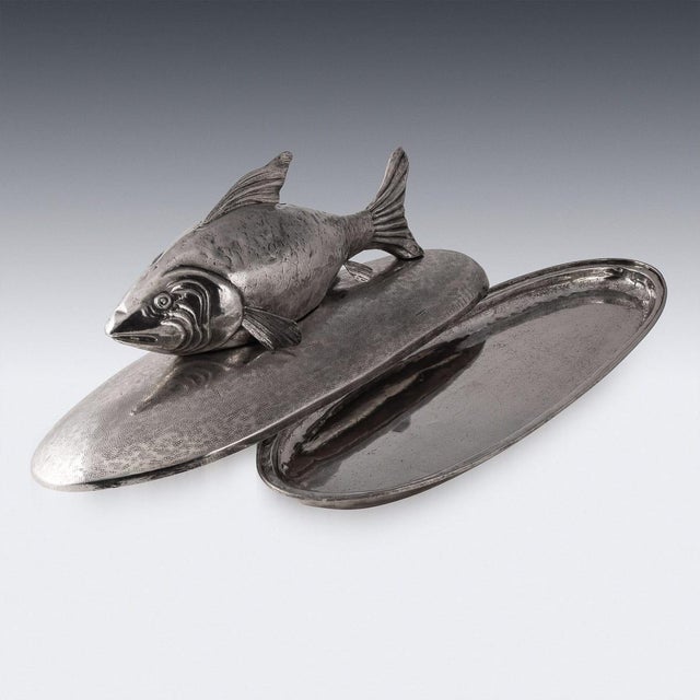 Vintage Italian Silver Plated Serving Platter by Franco Lapini, 1970 For Sale - Image 7 of 16