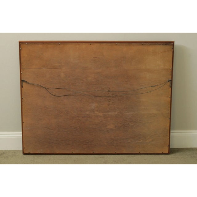 Kipp Stewart Mid Century Modern Walnut Frame Wall Mirror For Sale - Image 11 of 13