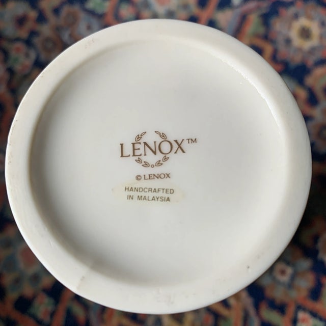 Shabby Chic 1980s Lenox Porcelain Rosebud Collection Vase For Sale - Image 3 of 13