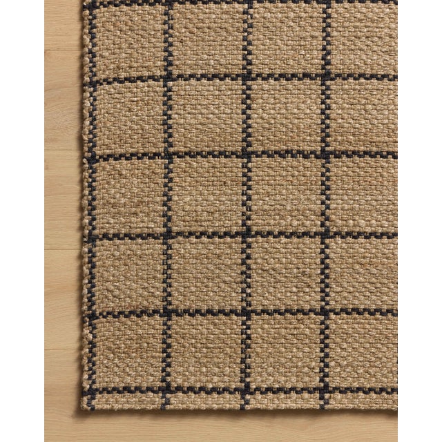 2020s Chris Loves Julia x Loloi Fletcher Natural / Black 7'-9" x 9'-9" Area Rug For Sale - Image 5 of 7