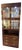 1970s Henredon Scene One Campaign Oak Lighted Display and Bar Cabinet For Sale
