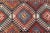 Blue Antique Caucasian Kazak Rug With Geometric Design Medallions 3'10" X7'4" For Sale - Image 8 of 13
