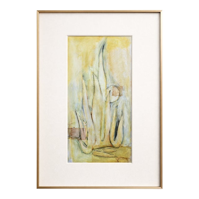 1978 American Modernist Relief Painting From the Studio of Judy Pfaff With Anne Shields – Embossed Cotton Rag, High-Relief Landscape Figuration For Sale