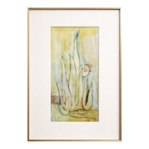 1978 American Modernist Relief Painting From the Studio of Judy Pfaff With Anne Shields – Embossed Cotton Rag, High-Relief Landscape Figuration
