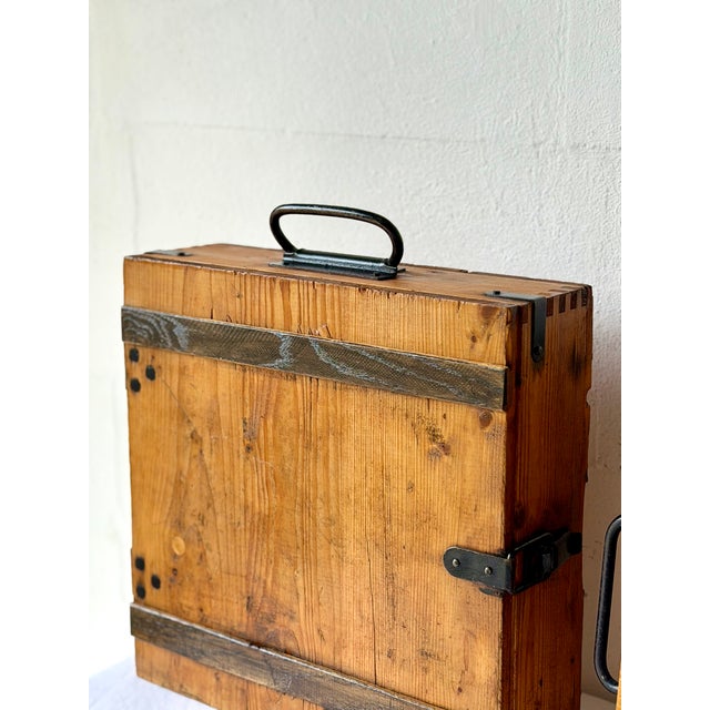 Vintage Wooden Storage Boxes, 1920s, Set of 2 For Sale - Image 10 of 15