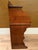 Antique Quarter Sawn Solid Oak Child's Roll Top Trestle Desk - Original Brass For Sale - Image 11 of 13