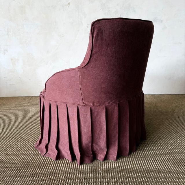 Ella Accent Chair Slip Covered For Sale - Image 9 of 17