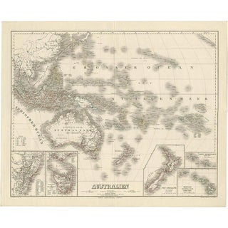 Map of Australia, 1857 For Sale