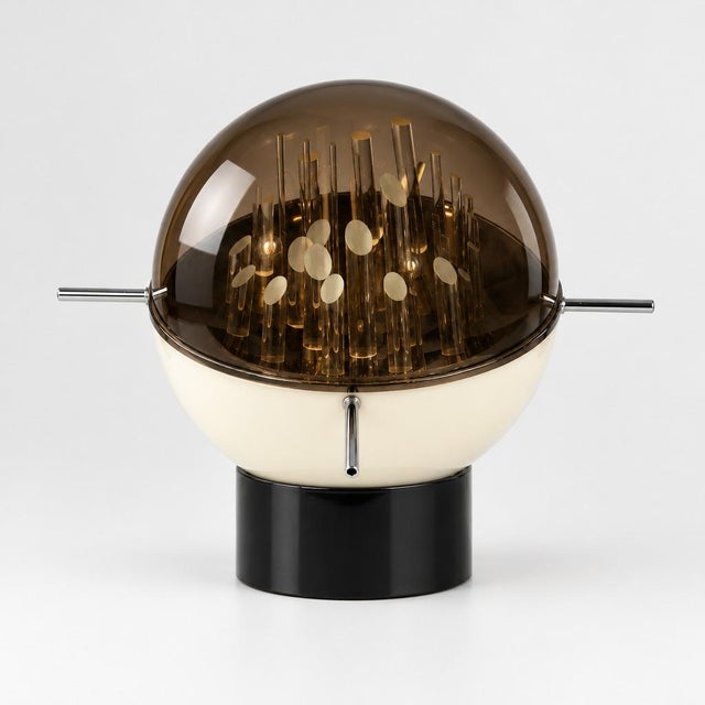 Space Age Sculptural Globe-Shaped Table Lamp by Gaetano Missaglia, Italy, 1970s For Sale - Image 10 of 10