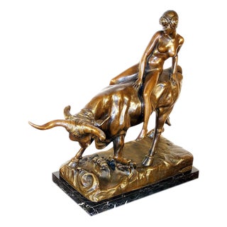 Unknown, Europa and the Bull, Gilt Bronze For Sale
