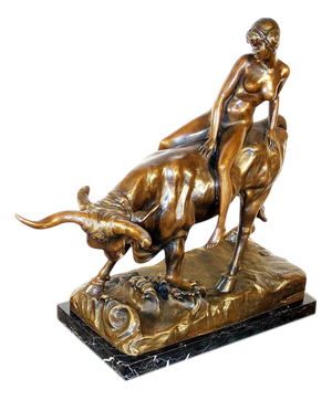 Unknown, Europa and the Bull, Gilt Bronze