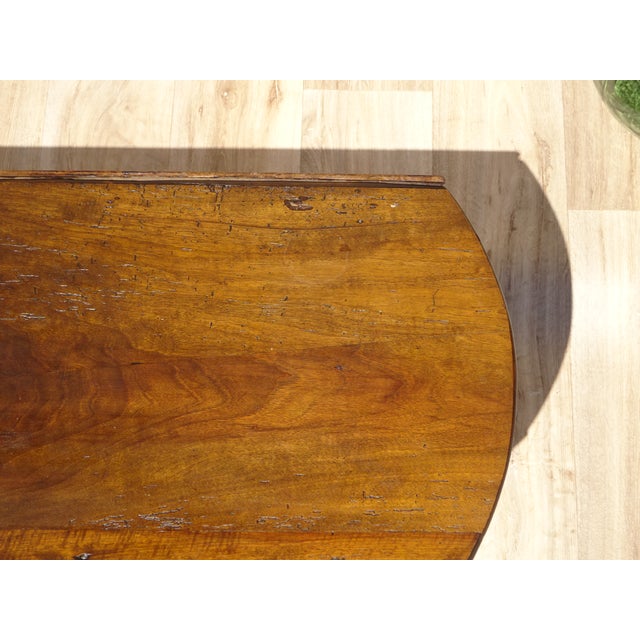 Walnut Top Flap Table For Sale - Image 12 of 18