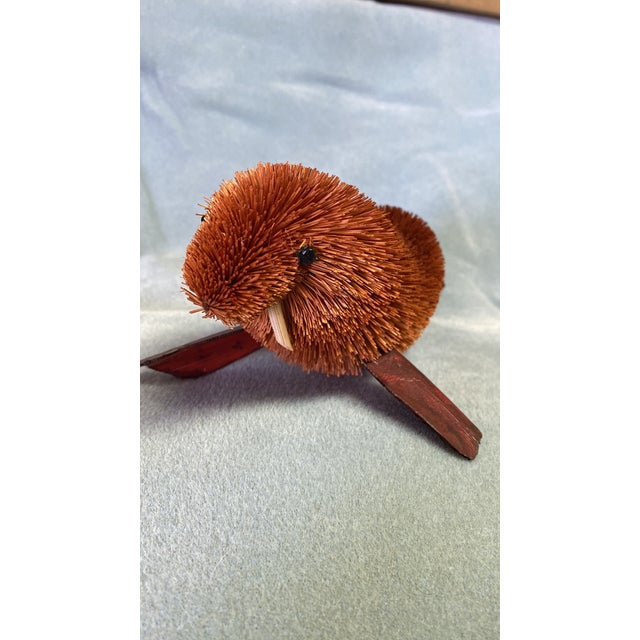 Vintage Walrus Figurine Bottle Brush Brown For Sale - Image 12 of 12
