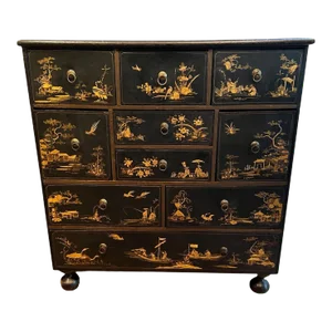 George III Japanese Chinoiserie Painted Chest of Drawers