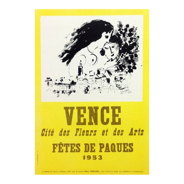 Chagall Lithograph 18 Vence 1953 Art in Posters For Sale