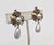 Mid-Century Modern Vintage Signed Crown Trifari Faux-Topaz & Faux-Grey Pearl Drop Clip Earrings-2 Pieces For Sale - Image 3 of 9