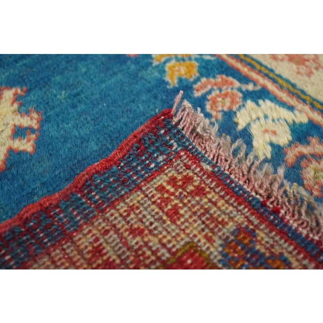 Blue Antique Oushak Rug 3'3'' x 5'0'' For Sale - Image 8 of 8