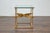 Midcentury Italian Gilt Metal Cocktail Table - Glass Top and Star Stretcher For Sale - Image 10 of 12