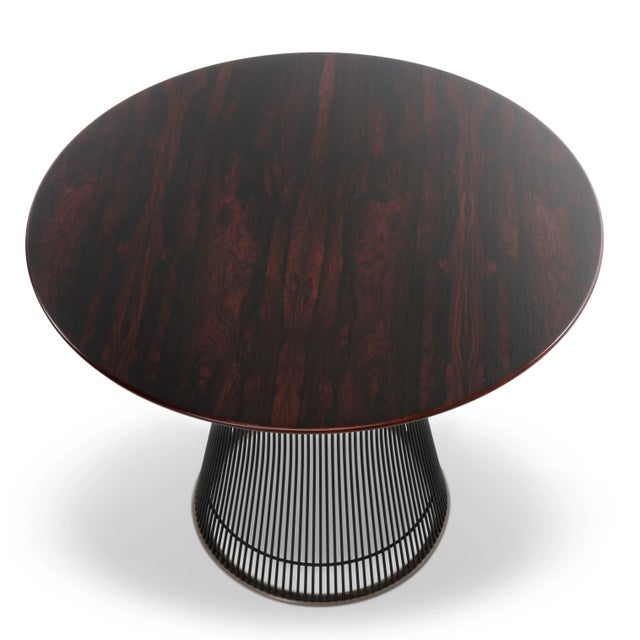 1970s Warren Platner Rosewood Black Base Side Table Knoll Associates 1970s For Sale - Image 5 of 12