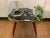 Black Kidney-Shaped Flower Table or Plant Stand, 1950s For Sale - Image 8 of 9
